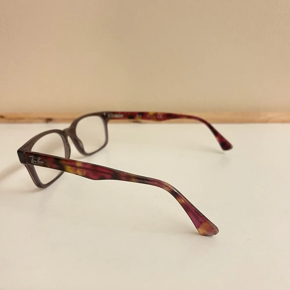 Ray-Ban RB5228-5628‎ 51-18 135 Polished Brown Square Full Rim Eyeglasses Frame